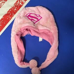 Pink Superhero Fleece Hat